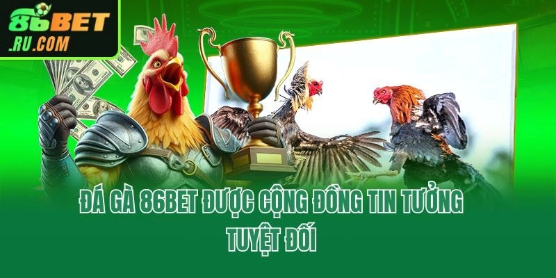 Đá gà 86bet được cộng đồng tin tưởng tuyệt đối
